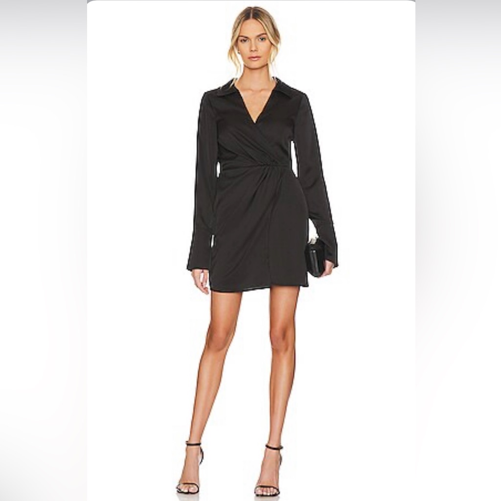 Sanctuary Cuff Detail Wrap Dress
